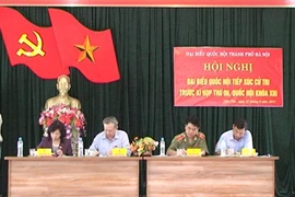 ĐBQH Hà Nội tiếp xúc cử tri ở huyện Hòai Đức và Đan Phượng