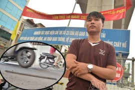 Đường sắt trên cao Cát Linh - Hà Đông: Sắt lại rơi trúng người đi đường