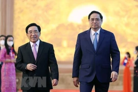 Thủ tướng Phạm Minh Chính hội đàm với Thủ tướng Lào Phankham Viphavanh