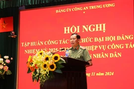 Tập huấn công tác tổ chức Đại hội đảng các cấp trong Công an nhân dân nhiệm kỳ 2025 – 2030