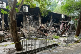 Hé lộ nguyên nhân vụ cháy quán bar đang sửa trên phố Phó Đức Chính