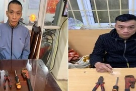 Hai kẻ ‘dạo chơi’ trên nhiều tuyến đường phố Hà Nội khiến…8 xe máy bay hơi