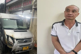 Cải trang thành 'ninza', rạng sáng đi đốt xe ô tô 16 chỗ