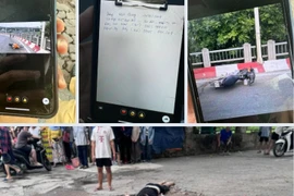 Hà Nội: Bàng hoàng xe máy chở 2 va thành cầu Vĩnh Tuy, 1 người bị văng xuống đất