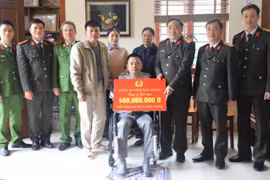 Nghĩa tình đồng đội của Công an tỉnh Bắc Giang