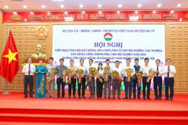 Huyện Ba Vì, Hà Nội: Tiếp nhận ủng hộ xây dựng, sửa chữa nhà ở cho hộ nghèo, hộ cận nghèo