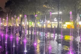 Vườn hoa Vạn Xuân rực rỡ sắc màu thu hút người dân Thủ đô đến vui chơi, thư giãn