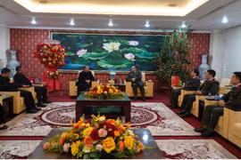 Tòa Tổng Giám mục Tổng Giáo phận Hà Nội thăm, chúc mừng Công an TP Hà Nội nhân dịp Tết Nguyên đán