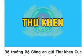 Bộ trưởng Bộ Công an gửi Thư khen Cục Cảnh sát hình sự phá chuyên án đưa, môi giới và nhận hối lộ
