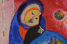 Vẽ tranh trên báo cũ