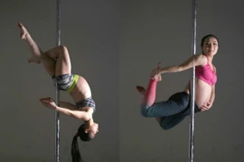 Có thai 9 tháng vẫn dẻo dai múa cột