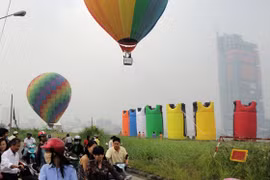 “Độc chiêu” dùng khinh khí cầu quảng bá thương hiệu