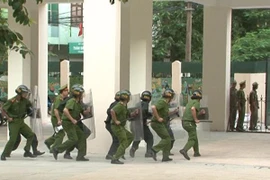 Diễn tập chiến đấu trị an quận Thanh Xuân năm 2015