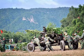 Pháo phòng không 37mm khạc đạn, diệt gọn mục tiêu