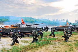 Tiếp cận sát với thực tế chiến đấu, luyện tác chiến hiệp đồng quân binh chủng