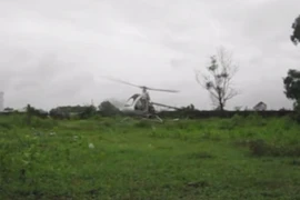 Trực thăng của người thương binh ở Bình Dương bay thử nghiệm