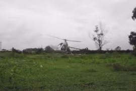 Trực thăng của người thương binh ở Bình Dương bay thử nghiệm