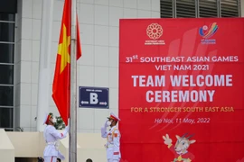 Toàn cảnh Lễ thượng cờ 11 quốc gia dự SEA Games 31