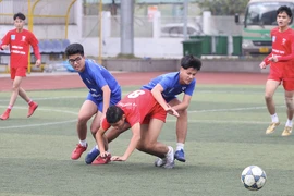 Những khoảnh khắc cảm xúc vòng bảng giải bóng đá học sinh THPT Hà Nội 2022