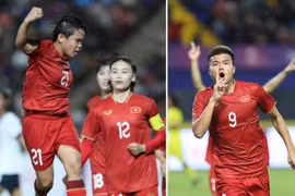 Việt Nam tính đoạt cả 2 HCV bóng đá SEA Games 32