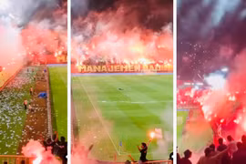 Cổ động viên đốt pháo làm loạn tại giải Indonesia