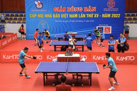 Tưng bừng khai mạc giải bóng bàn Hội Nhà báo Việt Nam