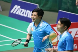 Cán bộ chiến sỹ Công an Hà Nội hứng khởi tranh tài giải cầu lông toàn lực lượng