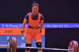 Hai lần phá kỷ lục, lực sỹ Việt vẫn thua đối thủ Thái Lan