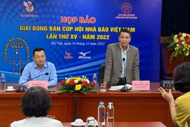 Hơn 100 triệu đồng tiền thưởng giải bóng bàn Hội Nhà báo Việt Nam 2022