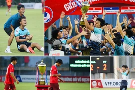 "Đám trẻ" nhà bầu Đức phấn khích ăn mừng chức vô địch