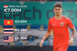 Indonesia nhập tịch cầu thủ có giá chuyển nhượng bằng cả đội tuyển Việt Nam