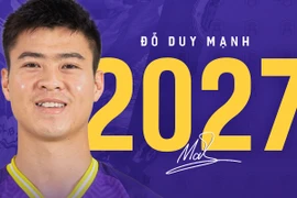 Từ chối một số đề nghị, Duy Mạnh ở lại Hà Nội FC tới 2027