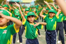 11.032 học sinh đồng diễn thể dục lập kỷ lục Việt Nam