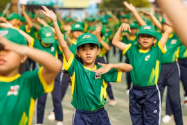 11.032 học sinh đồng diễn thể dục lập kỷ lục Việt Nam