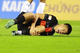 Thành Trung may mắn chỉ chấn thương nhẹ