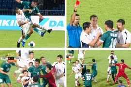 Cận cảnh màn hỗn chiến cầu thủ Thái Lan và Iraq tại chung kết King's Cup