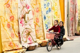 Để lụa tơ sen Phùng Xá bay cao, vươn xa