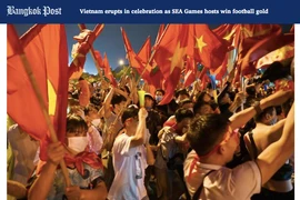 Báo Thái ấn tượng hình ảnh Việt Nam ăn mừng chức vô địch