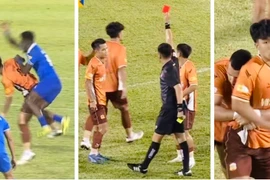 Hậu vệ trẻ HAGL nhận thẻ đỏ đúng phút V-League hạ màn