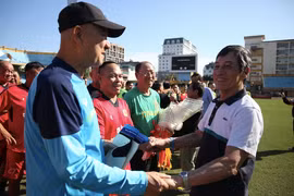 Giao lưu bóng đá kỷ niệm 66 năm thành lập đội Công an Hà Nội