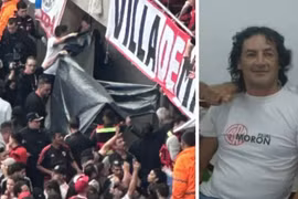 Trận đấu bị hoãn do một CĐV rơi từ khán đài xuống tử vong