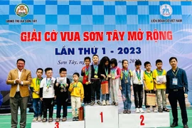 312 kỳ thủ tranh tài giải cờ vua Sơn Tây mở rộng