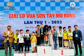 312 kỳ thủ tranh tài giải cờ vua Sơn Tây mở rộng