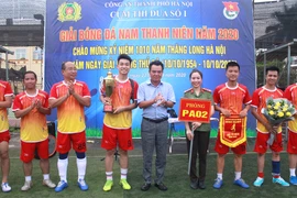 Đội bóng Phòng An ninh đối nội vô địch giải Cụm thi đua số 1