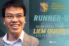 Thua cựu số 2 thế giới, Lê Quang Liêm nhận hơn 300 triệu tiền thưởng