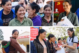 Nghĩa đồng bào và những nụ cười giúp vơi nỗi lo sau bão