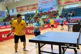 130 VĐV tranh tài tại giải bóng bàn Công an Hà Nội 2022