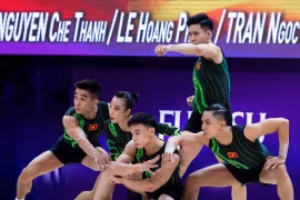 Aerobic Việt Nam "giật Vàng" giải vô địch thế giới