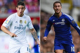 Real lên kế hoạch đổi James Rodriguez lấy Hazard của Chelsea