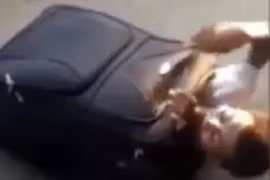 Bất ngờ với thanh niên cao 1,82m trốn trong valy để vượt biên